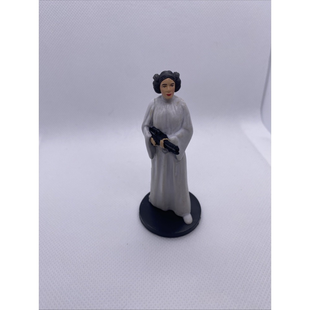 Disney Star Wars 4” PVC Cake Topper Figure Princess Leia with Blaster